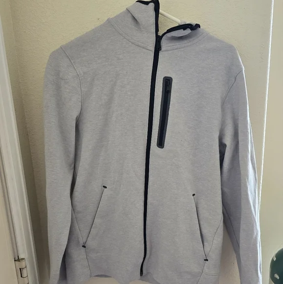 Old Navy Active fleece zip jacket, gray, men’s size small. - Picture 1 of 6